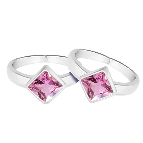 925 Sterling Silver Toe Rings Pair | Size Adjustable | Gift for Women and Girls