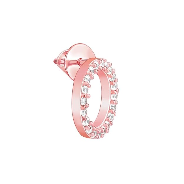 25 Silver Rose Gold Plated Connected for Life Earrings| studs to Gift Women & Girls