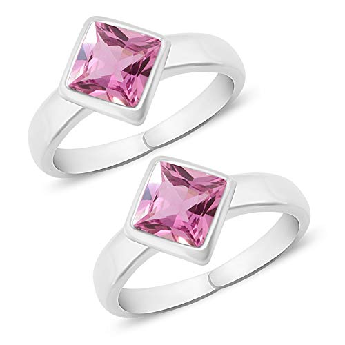 925 Sterling Silver Toe Rings Pair | Size Adjustable | Gift for Women and Girls