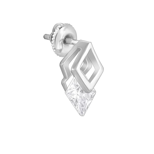 925 Silver Quadrangle Earrings| Gifts for Girlfriend, Gifts for Women and Girls | With Certificate of Authenticity and 925 Stamp