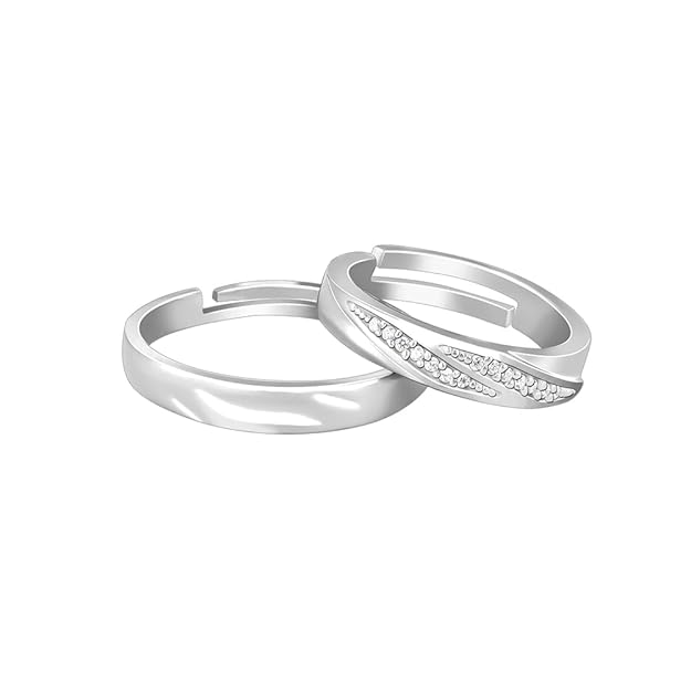 925 Silver Vintage Couple Band | Promise Rings for Men and Women
