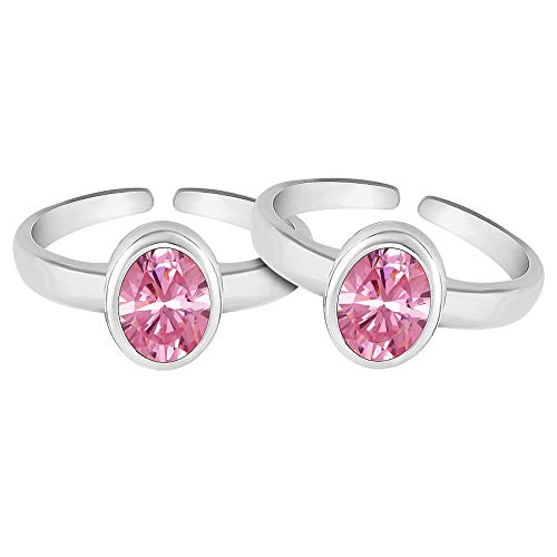 925 Sterling Silver Toe Rings Pair | Size Adjustable | Gift for Women and Girls