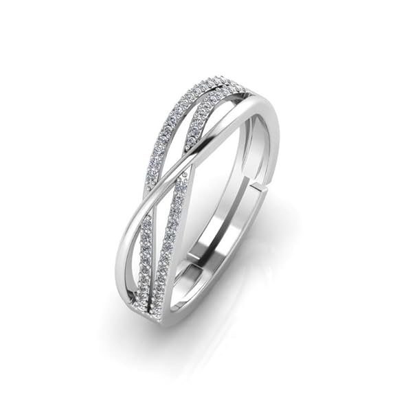925 Sterling Silver Adjustable Infinity Ring | Wedding & Engagement Jewelry