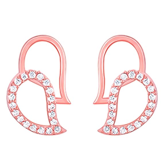 925 Silver Rose Gold Mango Magic Earrings| Drops to Gift Women & Girls | With Certificate of Authenticity and 925 Stamp