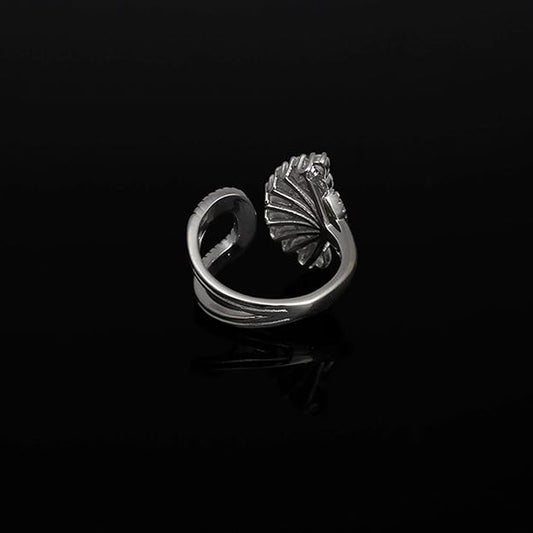 925 Silver Zircon Peacock Heritage Ring | Ring for Women & Girls