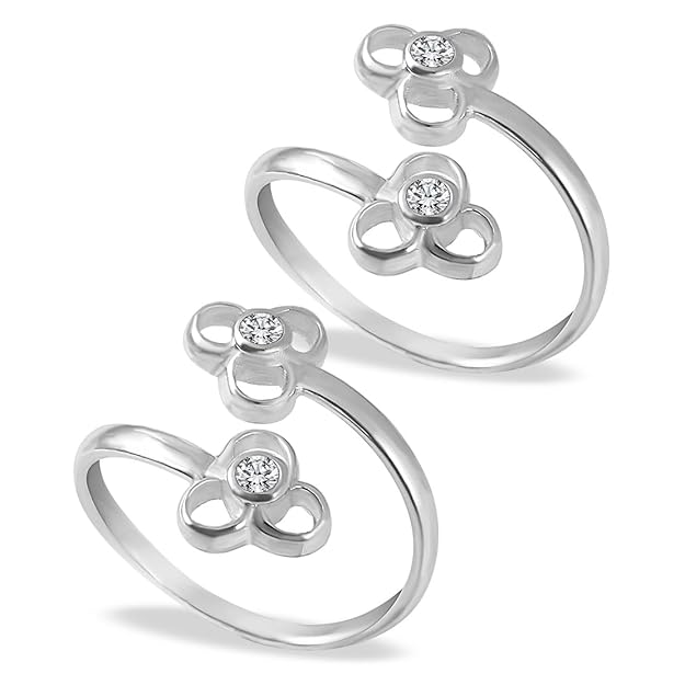 925 Top Openable Silver Toe Rings | Toe Rings for Women