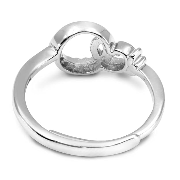 925 Hall Mark Certified Authentic Love Knot Sterling Silver Ring