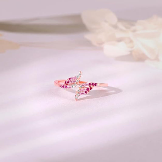 925 Silver Rose plated Gold Dream Chaser Ring