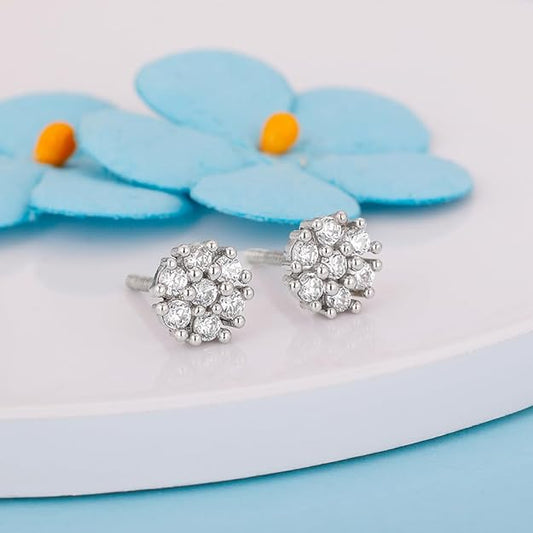 925 Silver Floral Elegant Earrings| drops to Gift Women & Girls