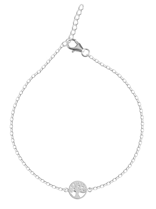 925 Sterling Silver Anklet Payal (Single) | Adjustable Chain | Gift for Women and Girls