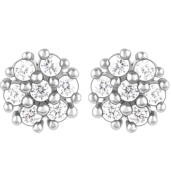 925 Silver Floral Elegant Earrings| drops to Gift Women & Girls