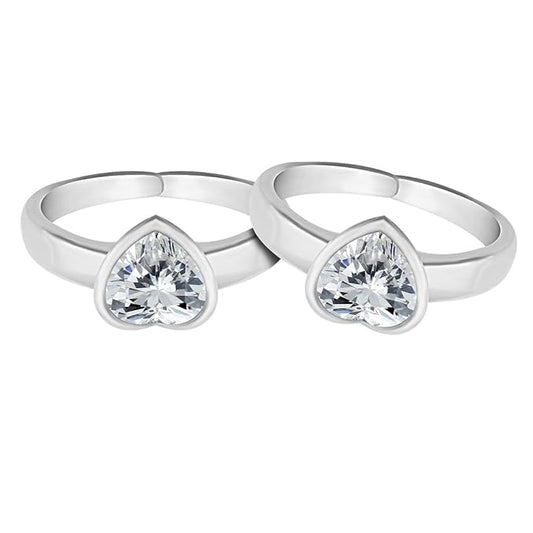 925 Sterling Silver Toe Rings Pair | Size Adjustable | Gift for Women and Girls