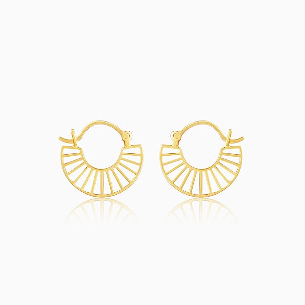 925 Silver Golden Endearing Love Earrings | Hoops to Gift Women & Girls
