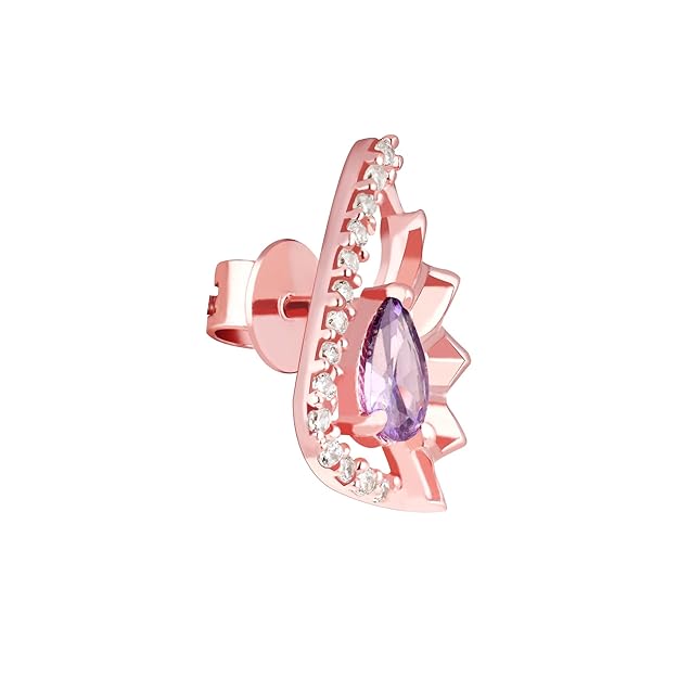 GIVA 925 Silver Rose Gold Notre Dame Earrings | Gifts for Girlfriend, Gifts for Women and Girls | With Certificate of Authenticity and 925 Stamp | 6 Month Warranty* : Amazon.in: Jewellery