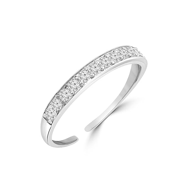 925 Sterling Silver Toe Rings Pair | Size Adjustable | Gift for Women and Girls