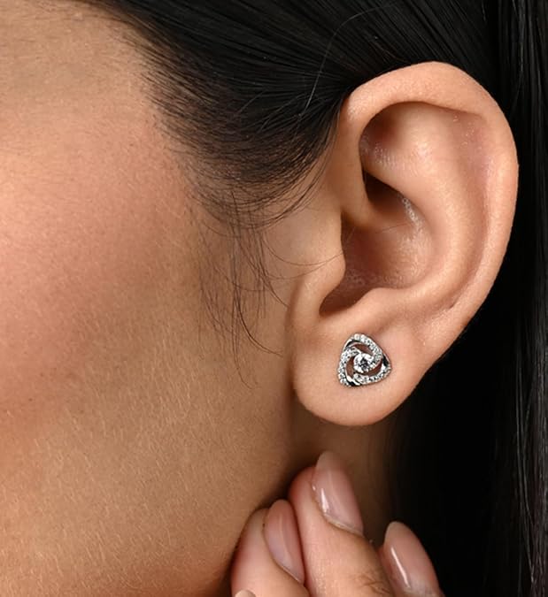 925 Sterling Silver Bianca Solitaire Earrings | Gift for Women and Girls