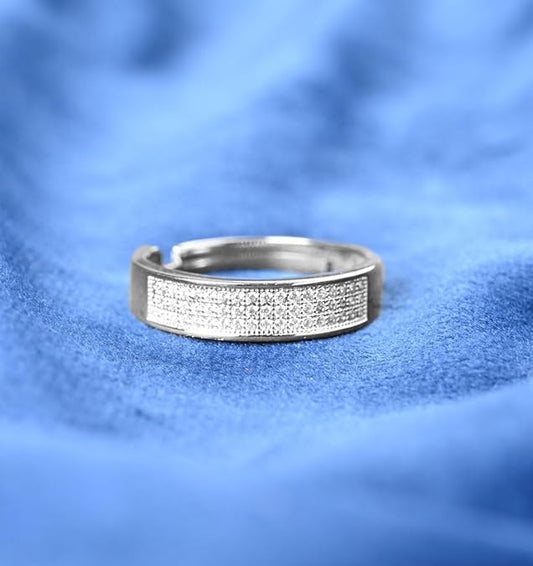 925 Sterling Silver Izan Men Ring | Size Adjustable | Gift for Men & Boys