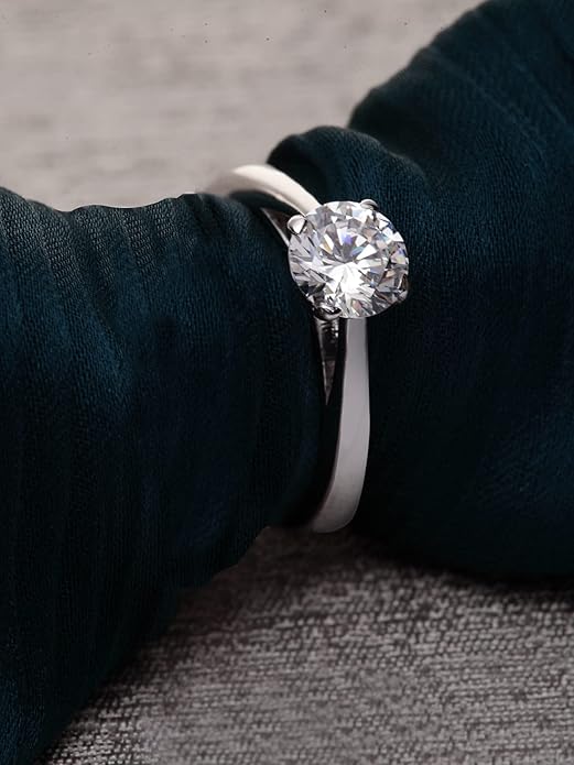 925 Sterling Silver Adjustable Ring Band | Cubic Zirconia | Multiple Design Options | Gift for Women and Girls