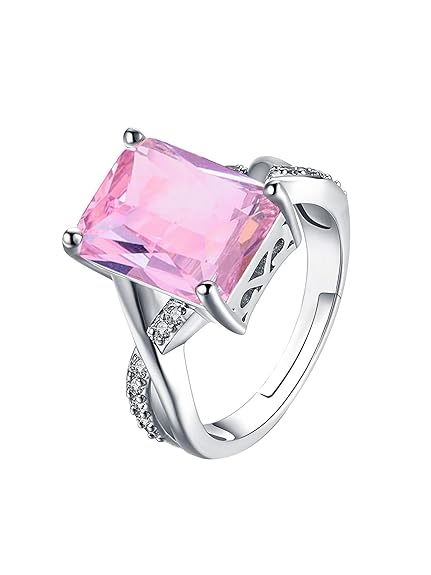 Rings For Women & Girls | Crystals From Swarovski And White Stone Cocktail Designed Ring