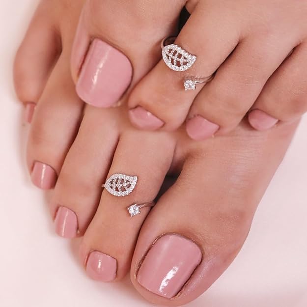 925 Sterling Silver Toe Rings Pair | Size Adjustable | Gift for Women and Girls