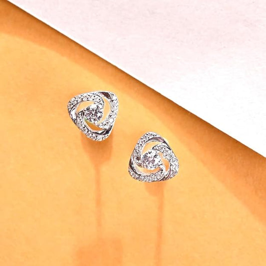 925 Sterling Silver Bianca Solitaire Earrings | Gift for Women and Girls