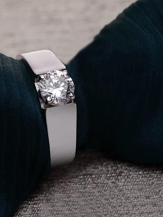 Pure 925 Sterling Silver Nario Adjustable Ring | Gift for Men and Boys | Partial Matte Finish