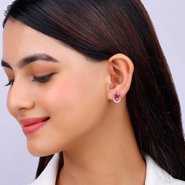 925 Silver Perfect Earrings| Gift for Girlfriend | With Certificate of Authenticity and 925 Stamp
