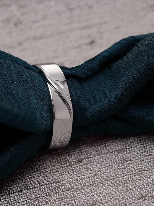 Pure 925 Sterling Silver Nario Adjustable Ring | Gift for Men and Boys | Partial Matte Finish