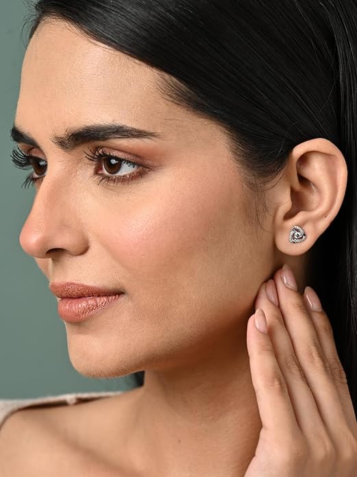 925 Sterling Silver Bianca Solitaire Earrings | Gift for Women and Girls
