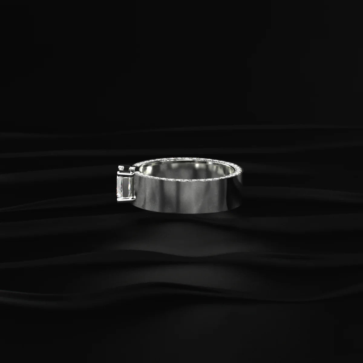 Princess Solitaire Men's Ring With Hidden Diamond | Gift for Men & Boys