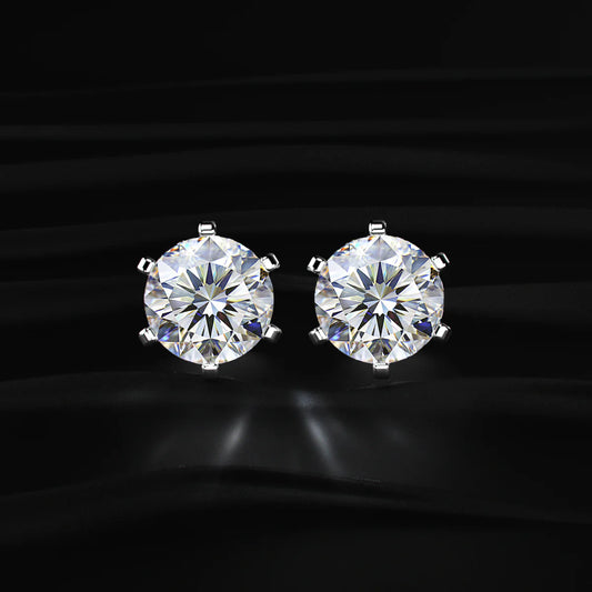 Classic Solitaire Stud Earrings | Gifts for Women and Girls