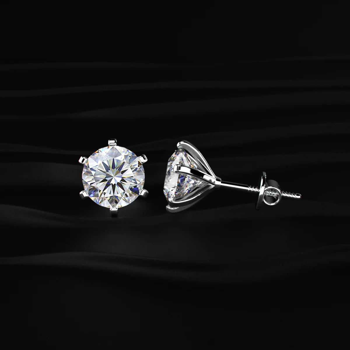 Classic Solitaire Stud Earrings | Gifts for Women and Girls