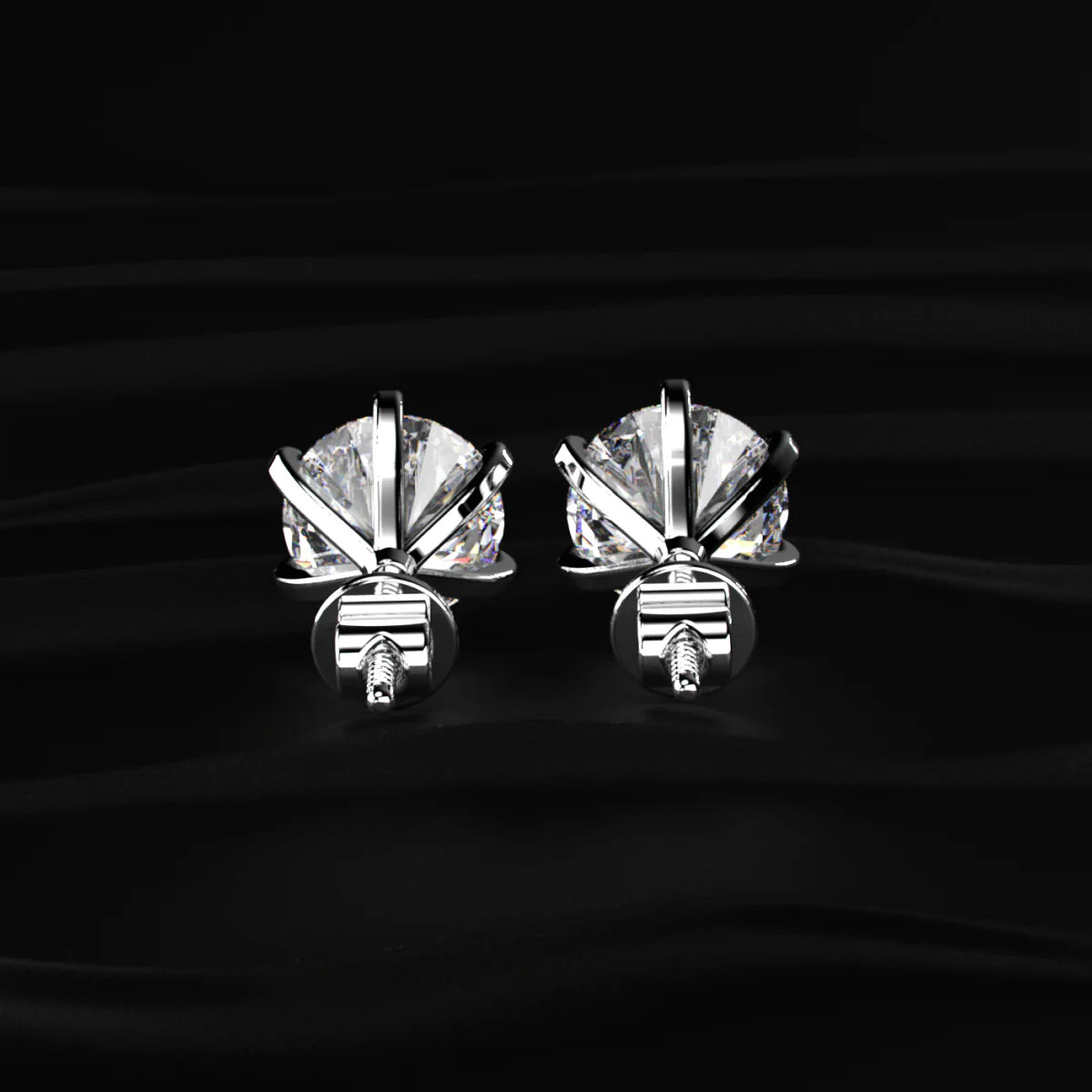 Classic Solitaire Stud Earrings | Gifts for Women and Girls