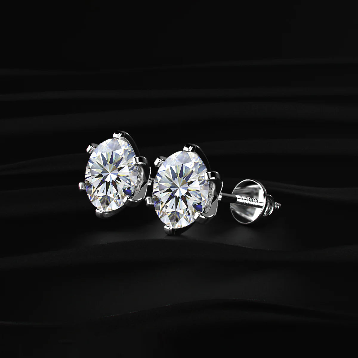 Classic Solitaire Stud Earrings | Gifts for Women and Girls
