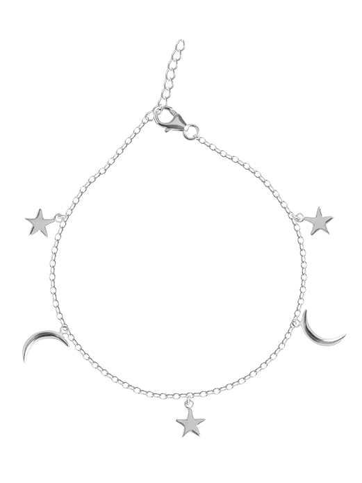 925 Sterling Silver Anklet Payal (Single) | Adjustable Chain | Gift for Women and Girls