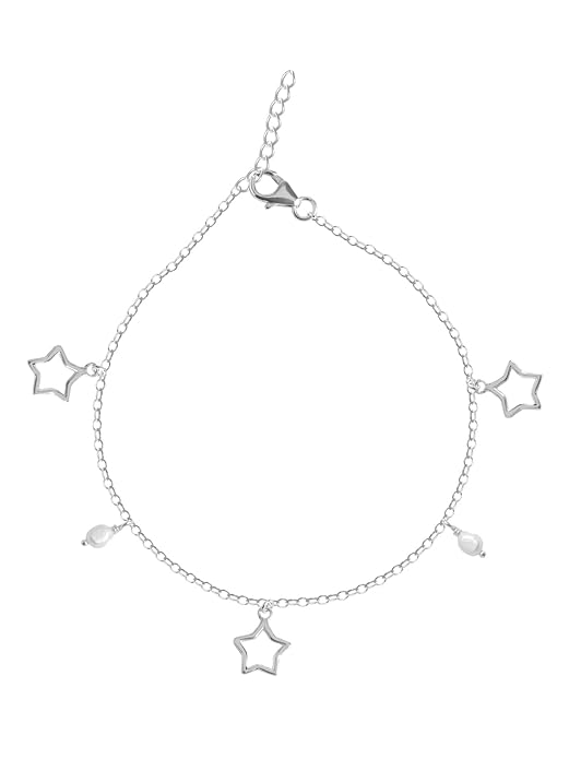 925 Sterling Silver Anklet Payal (Single) | Adjustable Chain | Gift for Women and Girls