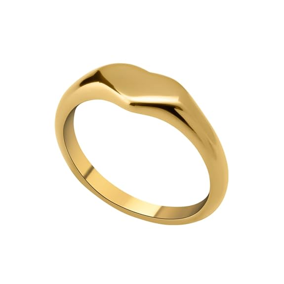 Women's 18K Gold-Plated Finger Ring | 925 Sterling Silver Ring | Gift For Women & Girls