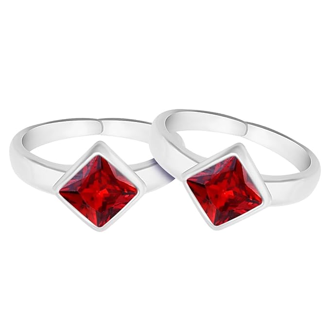 925 Sterling Silver Toe Rings Pair | Size Adjustable | Gift for Women and Girls