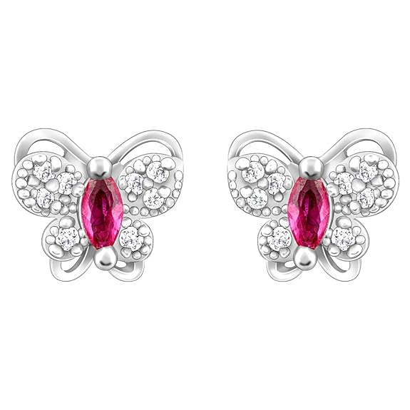 925 Silver Beatiful Butterfly Studs Earrings | Gift for Girlfriend| Gifts for Women& Girls