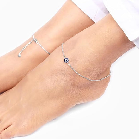 25 Silver Anklet for Women, Single | Gifts for Women & Girls