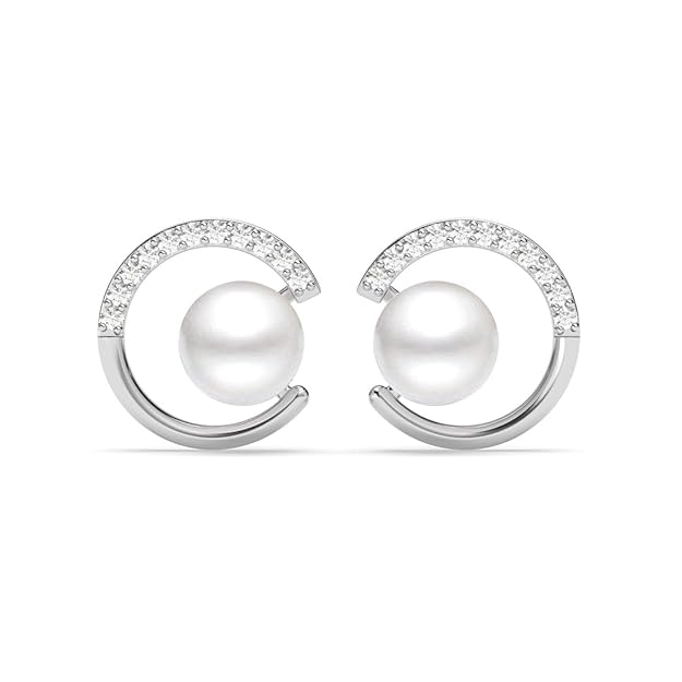 925 Sterling Silver Zola Real Pearl Earrings | Gift for Women and Girls