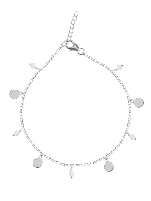 925 Sterling Silver Anklet Payal (Single) | Adjustable Chain | Gift for Women and Girls