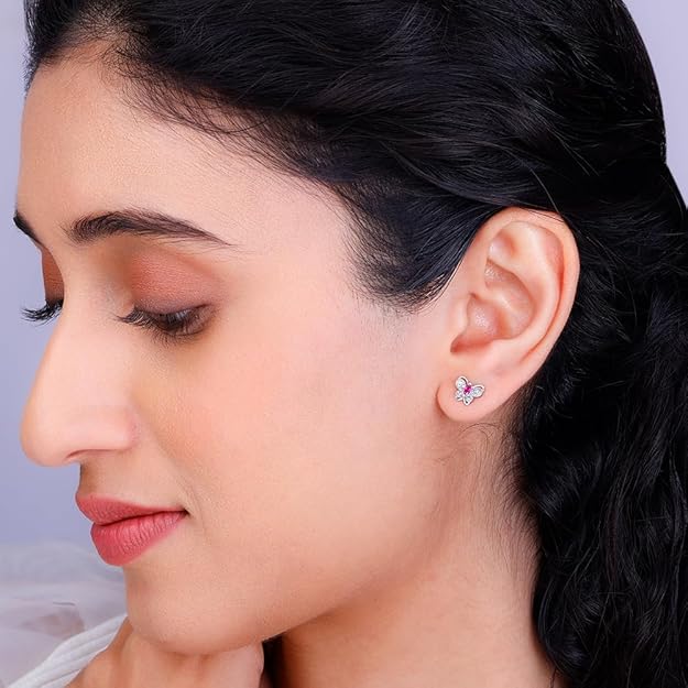 925 Silver Beatiful Butterfly Studs Earrings | Gift for Girlfriend| Gifts for Women& Girls