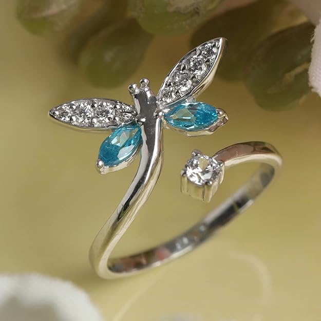 925 Sterling Silver Butterfly Open Ring | Gift for Women & Girls