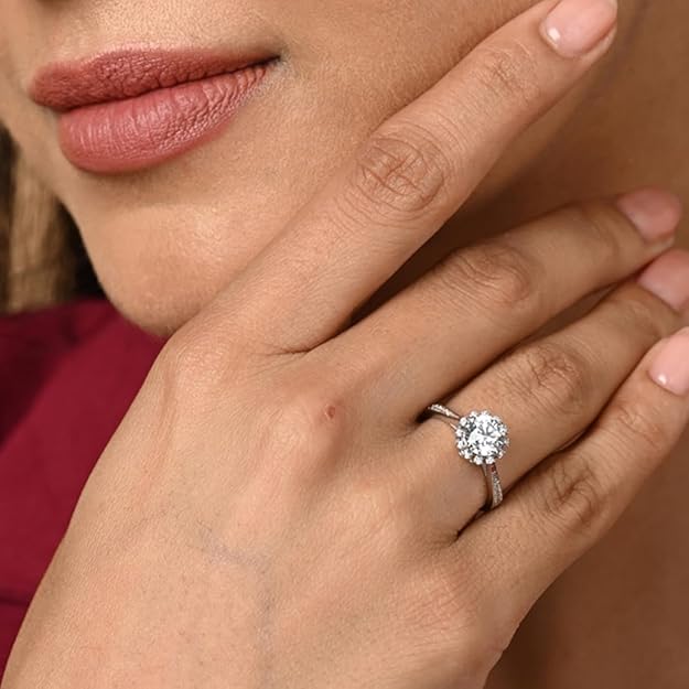 925 Sterling Silver Irina Stylish Solitaire Finger Ring | Gift for Women & Girls