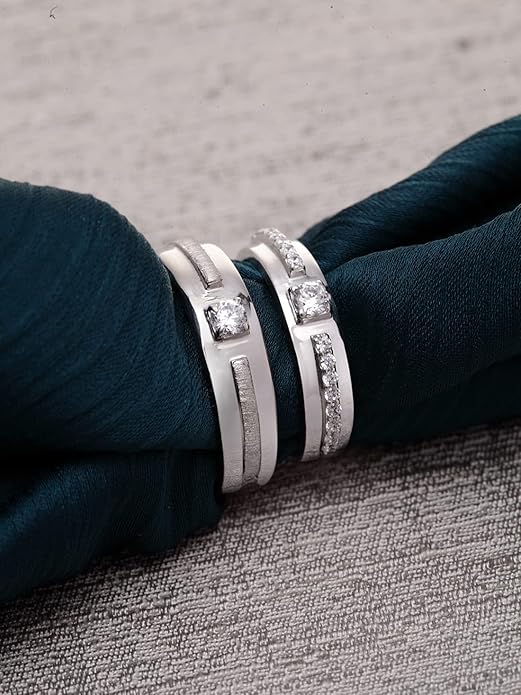 925 Sterling Silver Nario Adjustable Couple Band, Promise Rings for Lovers | Gift for Men and Women